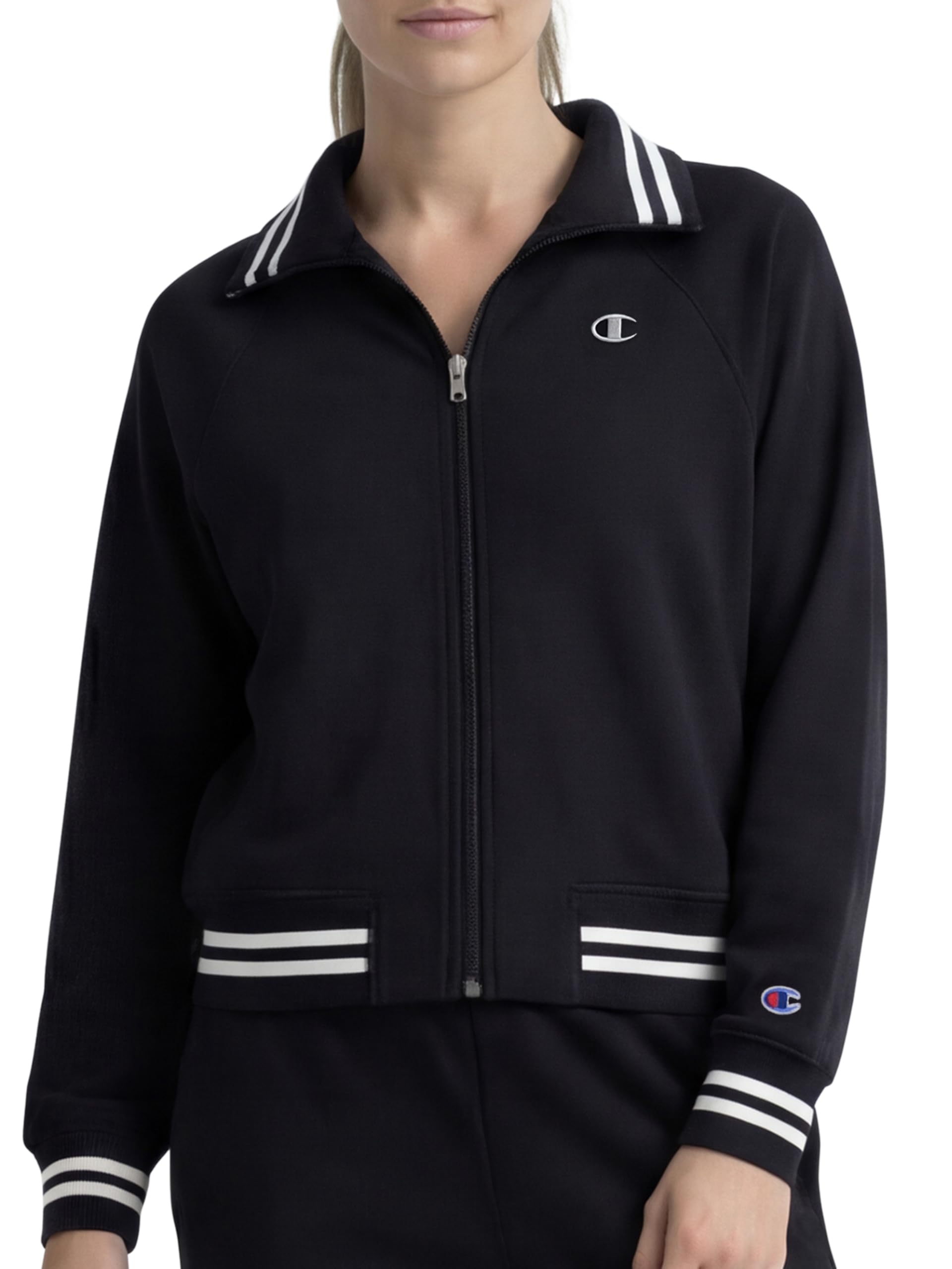 Amazon.com: Champion Women's Pitcher Full-Zip Mock Neck Track