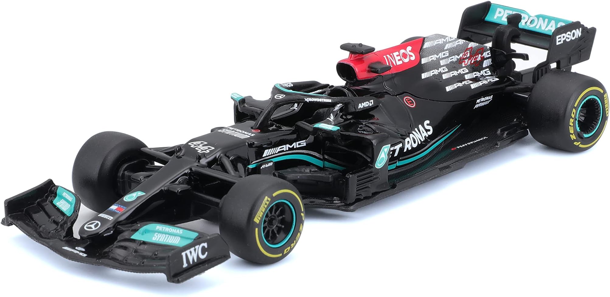 Bburago B18-38038H 1: 43 F1 Mercedes AMG W12 E-PerFormance Hamilton, Assorted Designs and Colours