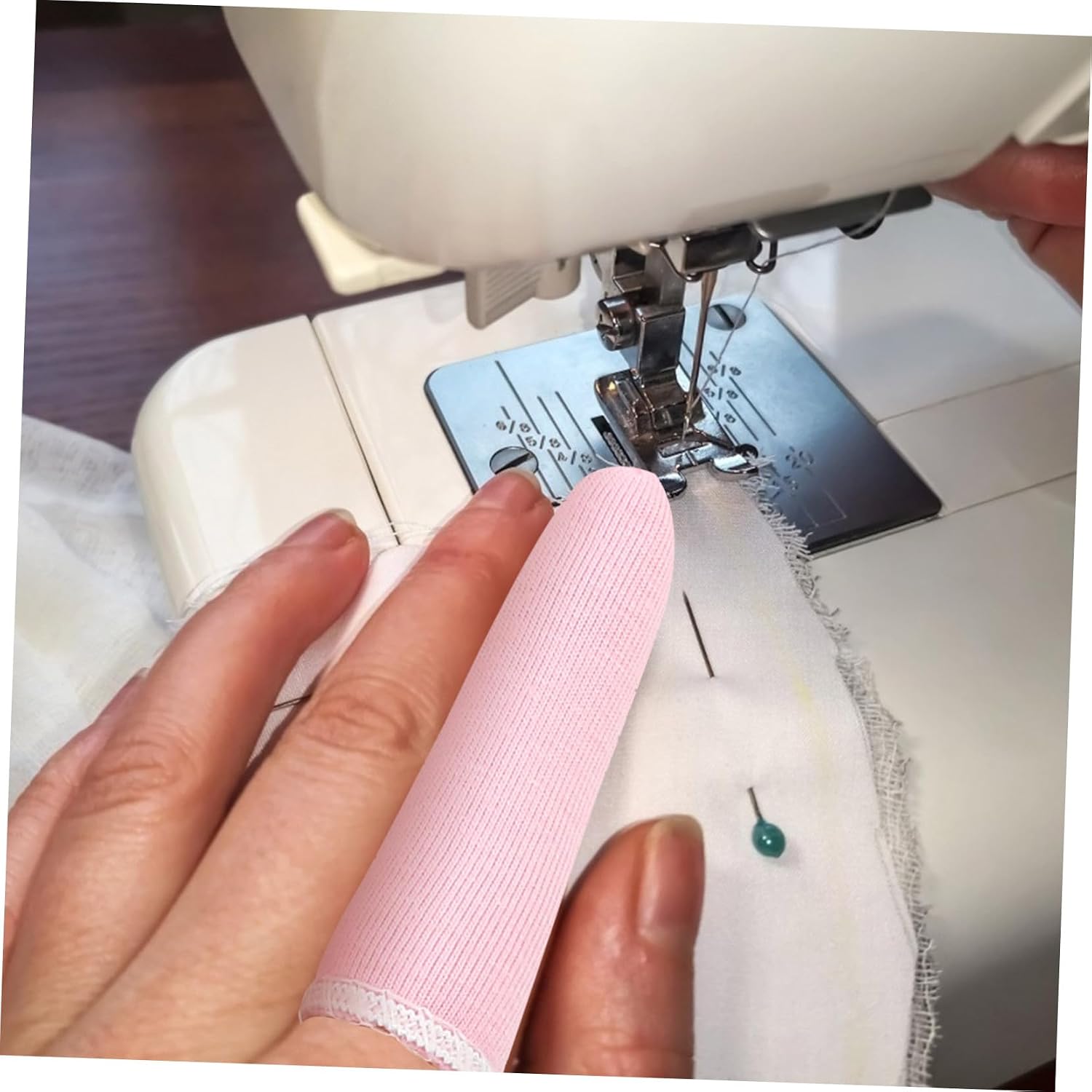 Didiseaon Finger Tips Protector 60pcs Cotton Gloves for Sleep Protection Washable Kitchen Gardening Work Gloves