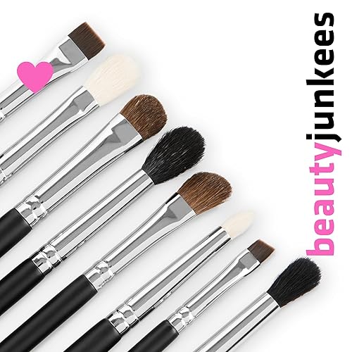 Miniatura 6 de Beauty Junkees Flat Eyeliner Brush - Professional Precision Makeup Brush for Sharp Eye Liner, Eyebrow Shaping & Concealer Application