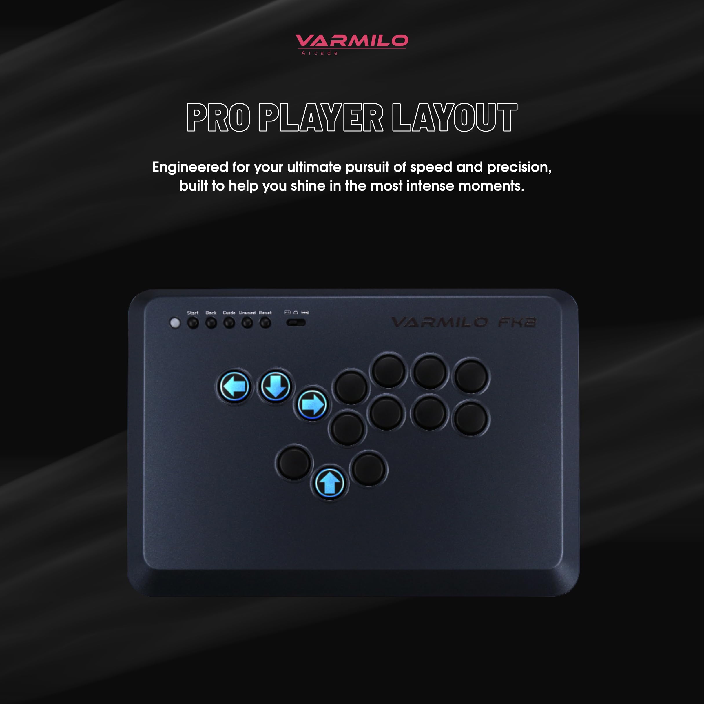 Amazon.com: Varmilo Fight King 2 Arcade Controller (Black) : Video