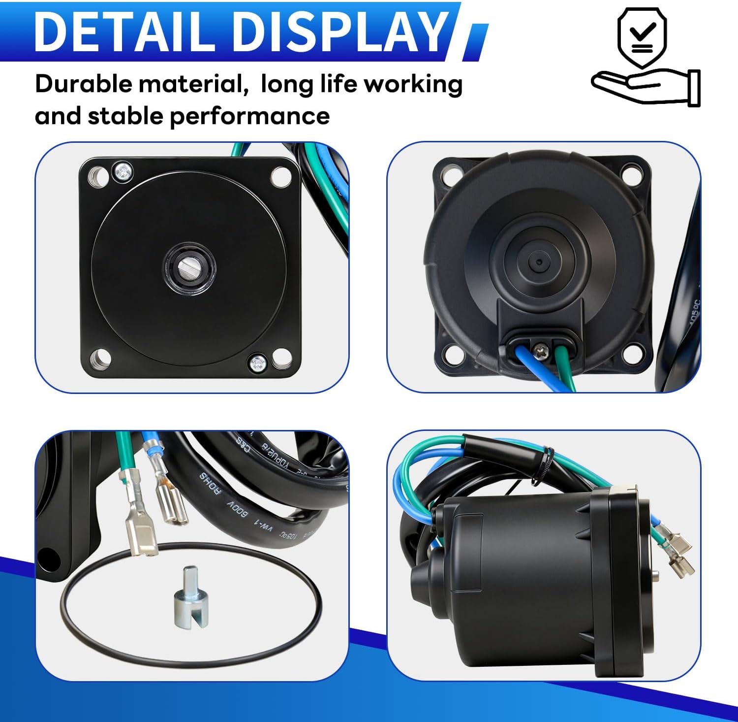 68V-43880-00 01 03 04 67H-43880-00 01 04 64E-43880-00 01 03 04 Upgraded Trim Tilt Motor Compatible with Yamaha Outboard Engine 115-200HP 2 Stroke