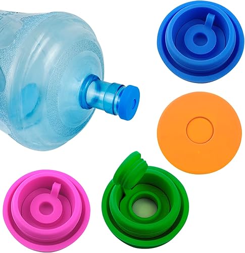 5 Gallon Water Jug Cap, 5 Gallon Water Bottle Caps,Silicone Replacement Water Bottle Caps 5 Gallon Reusable,No Spill, Fits 55mm Water Bottles And