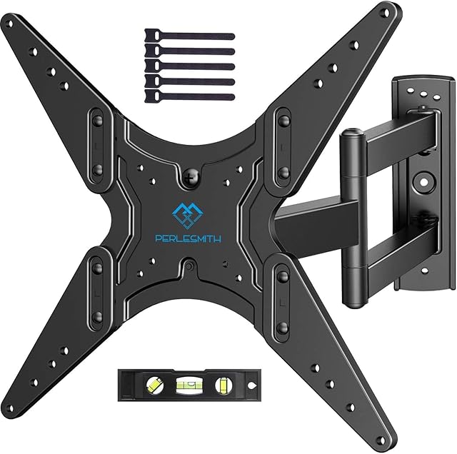 TV Wall Bracket Swivel Tilt Extend, Universal TV Bracket Wall Mount, Adjustable TV Bracket for 26-60 Inch Flat/Curved TV up to 40KG - VESA 400x400mm