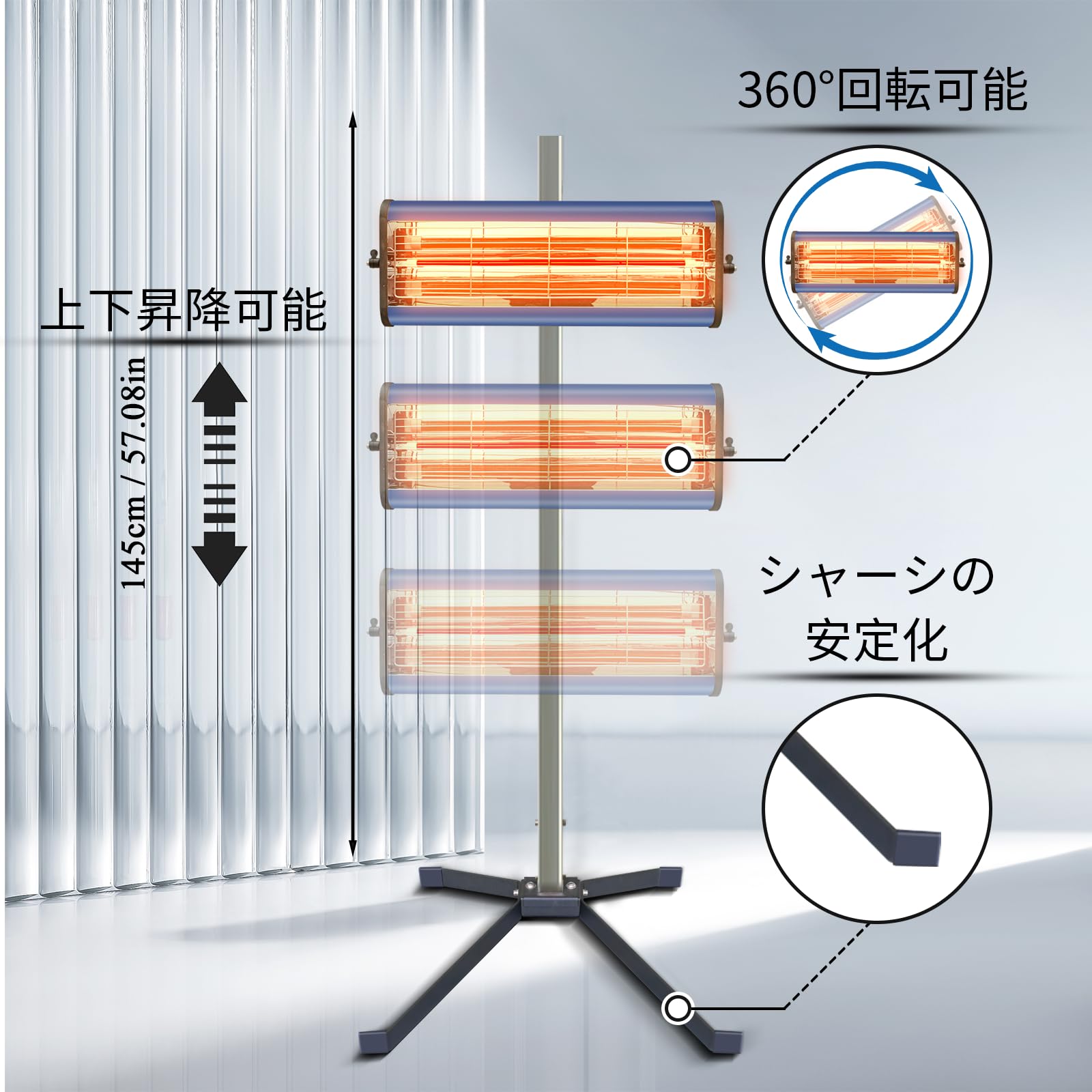 Amazon.co.jp: PAKOWIN ペイントランプ 青 短波赤外線ヒーター 高い 