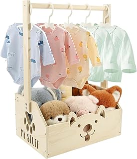 Baby Shower Crate Closet | Wooden Baby Shower Storage Closet for Diapers,Child Safety Bath Storage Supplies for Bedroom Nursery Home Rental Businesses Apartment