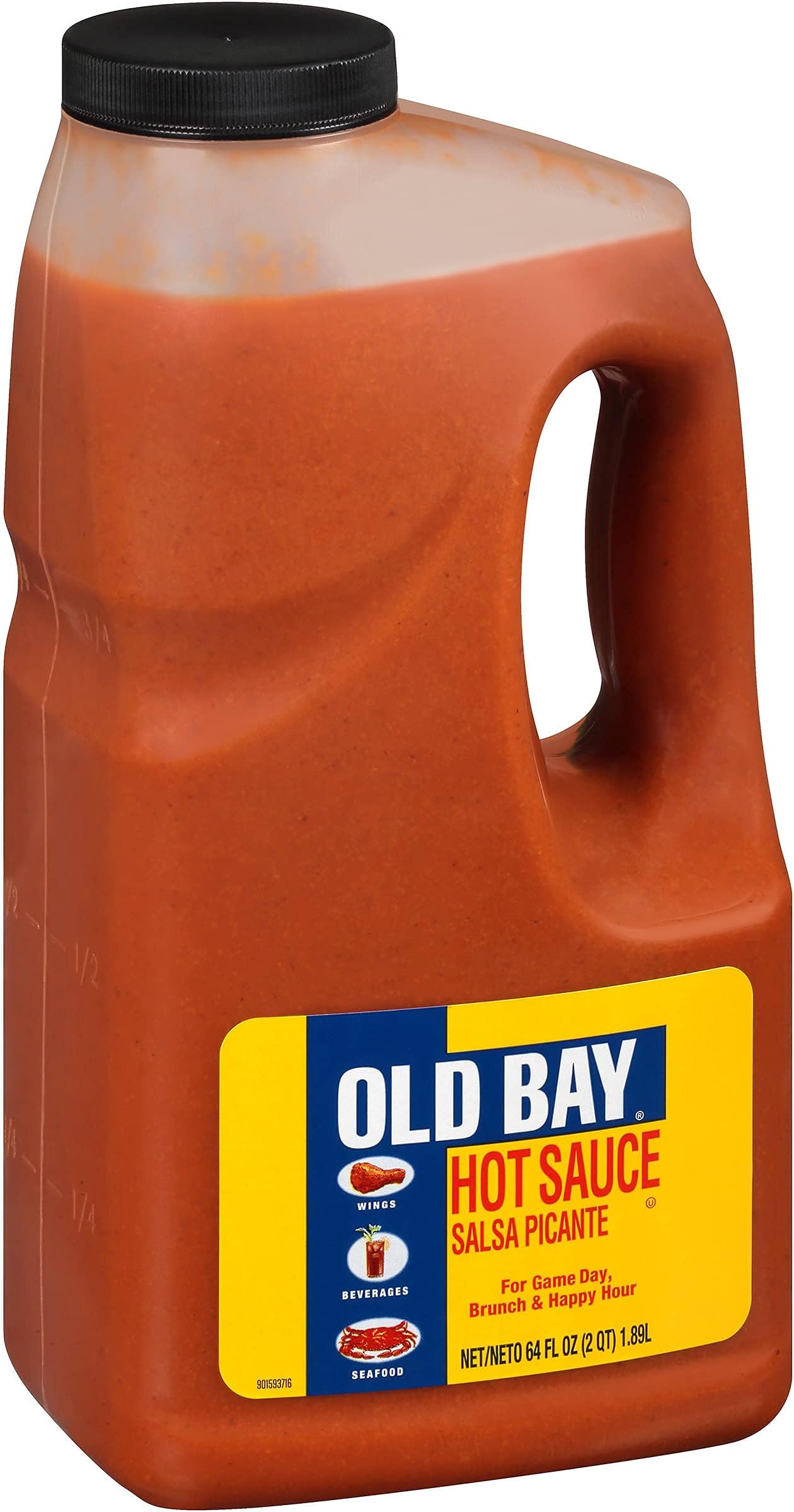 Amazon.com : OLD BAY Hot Sauce, 64 fl oz - One 64 Fluid Ounce Bulk ...