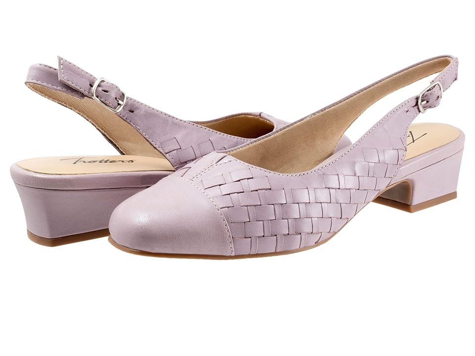 Trotters Dea Woven (Lavender) Women's Shoes INTERNATIONAL SHIPPING