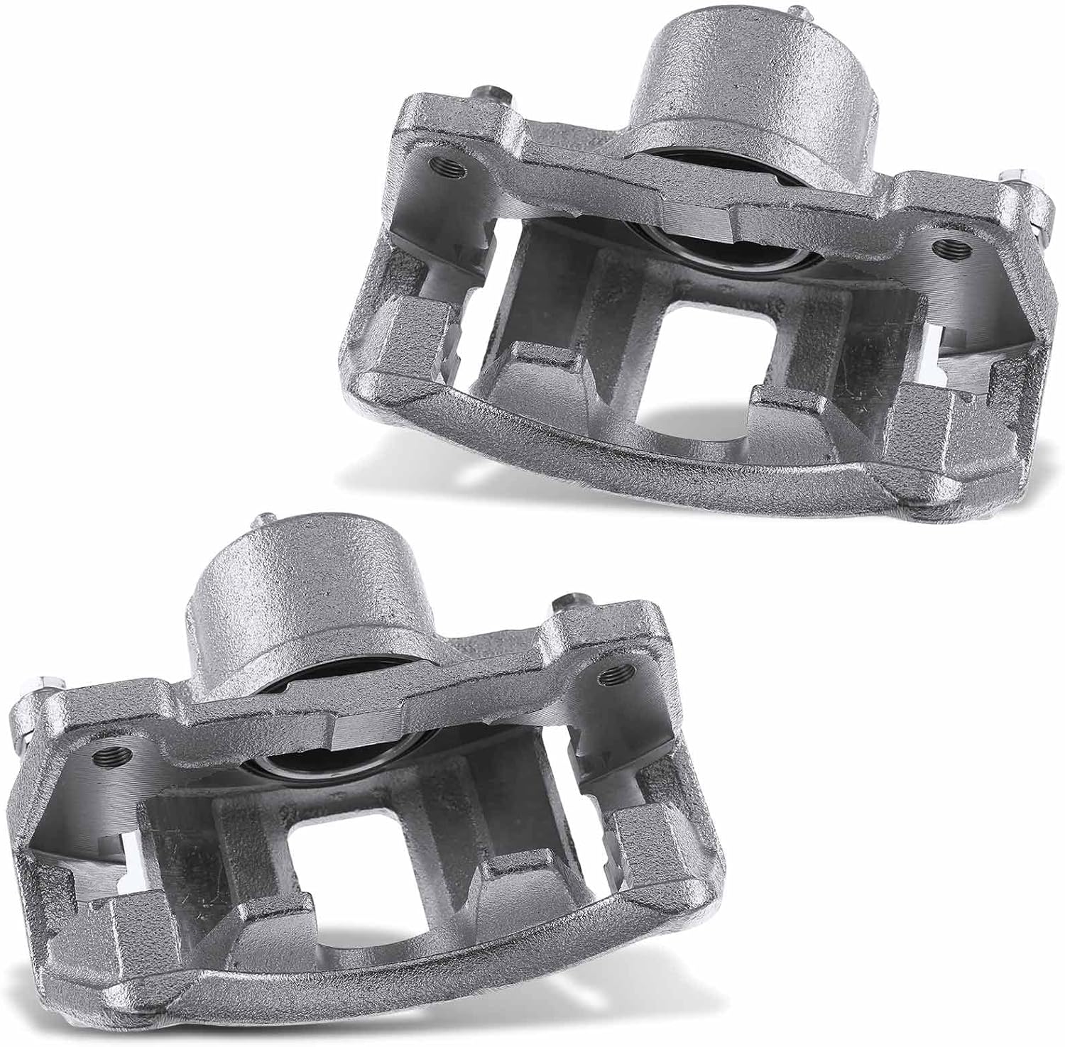 A-Premium Disc Brake Caliper Assembly with Bracket Compatible with Select Chevrolet and Suzuki Models - Epica, Verona 2004-2006, L6 2.5L - Front Driver and Passenger Side, 2-PC Set