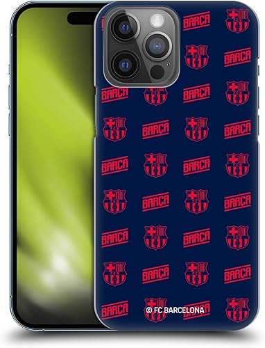 Miniatura 8 de Head Case Designs Officially Licensed FC Barcelona Barca Crest Graphics Hard Back Case Compatible with Apple iPhone 14 Pro Max