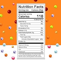 Vista 2 de Bolas de chicle para bufé de dulces y recuerdos de fiesta, 2 libras saborizadas de 1 pulgada de bolas de chicle de boda - Oh! Nuts
