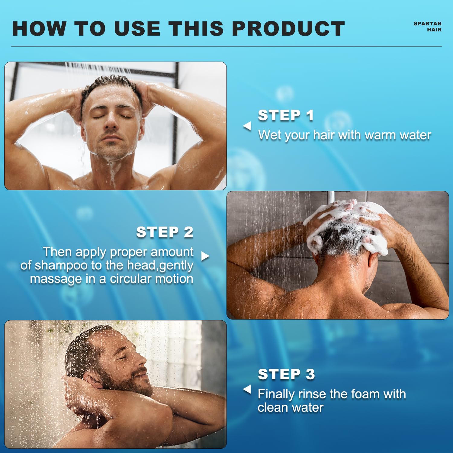 Shampoo for Men- Strengthening & Smoothing System for Thinning and Gray Hair - Adds Volume & Nourishes - Men & Women - Image 6