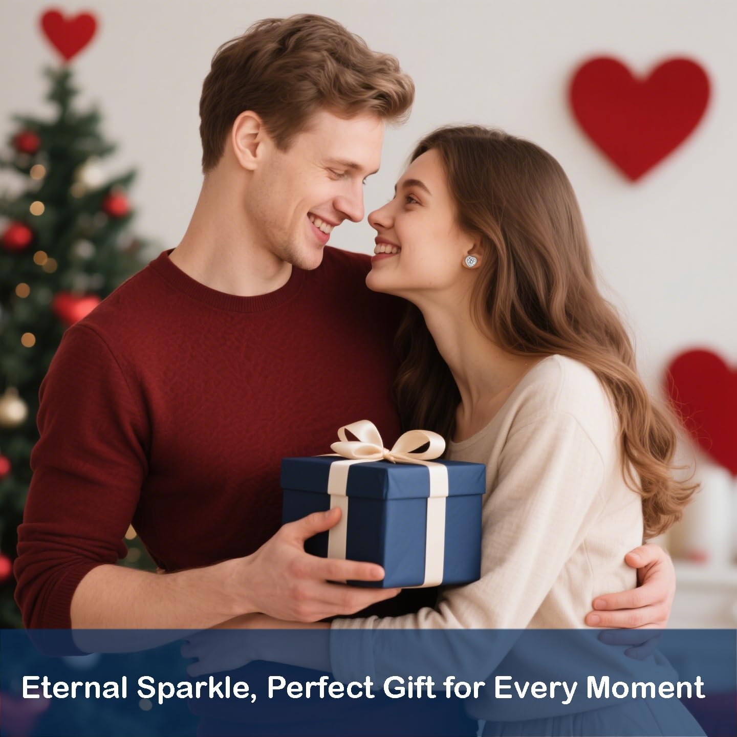 1-4ct Moissanite Stud Earrings for Women - Halo Heart 925 Sterling Silver D Color Ideal Cut Earrings with Certificate of Authenticity - Image 6