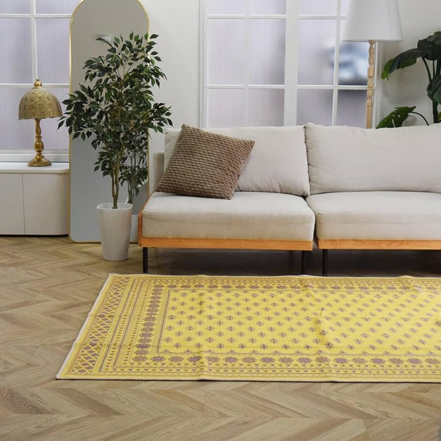 Amazon | TOCO LIFE 洗濯機で洗えるヴィンテージ風ラグマット