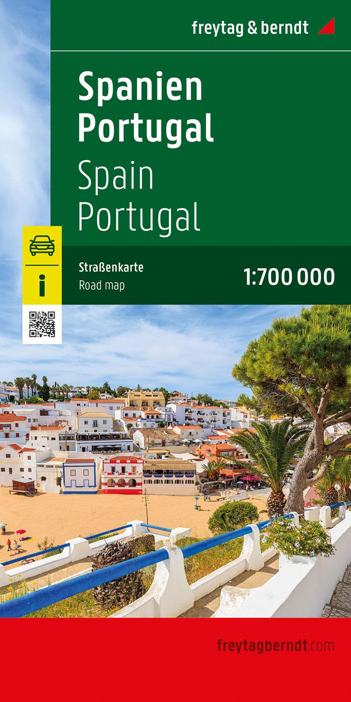 Spain and Portugal Road Map - 1:700,000 scale: 1:700,000 map