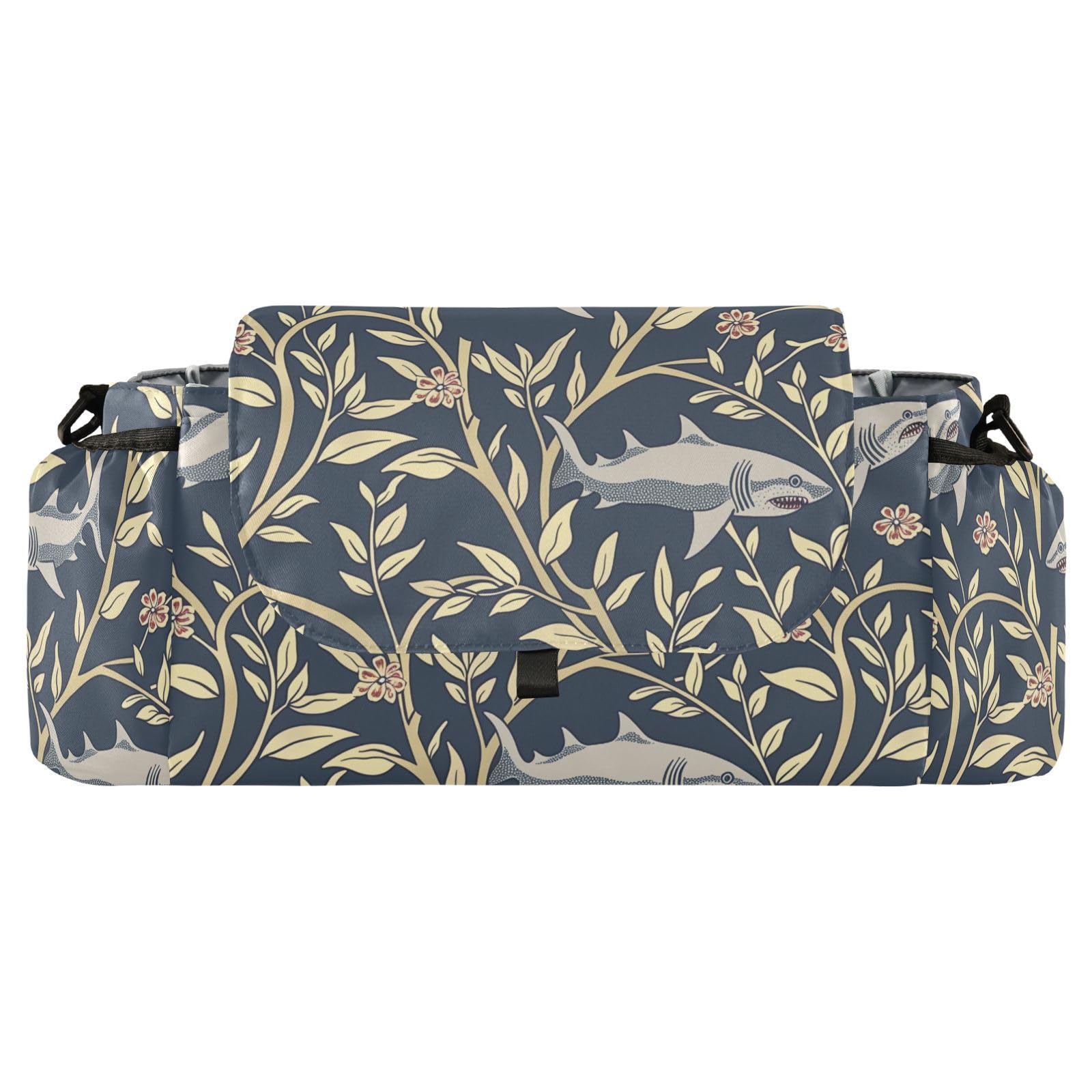 miaozhen William Morris fish sea Floral stroller console organizer stroller drink caddy wallet accesorios para accesorios para stroller