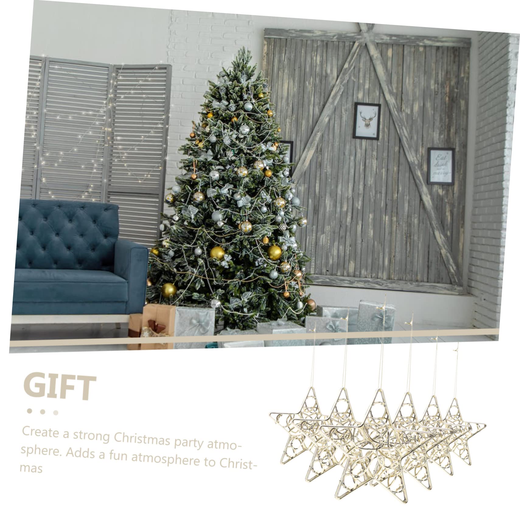 TOPBATHY STK Weihnachtsschneeflocke-Anhänger weihnachtsdeko winterdeko dekorativer Weihnachtsanhänger glitzernde Winterstern-Ornamente Weihnachtsschmuck Weihnachtsbaum-Anhänger Plastik