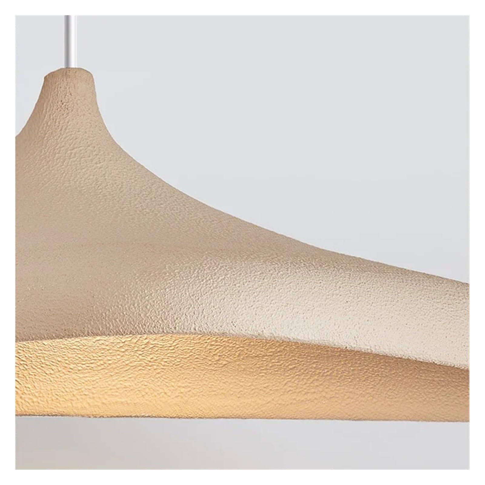 Lampa wisząca LED w stylu skandynawskim do salonu, jadalni, sypialni (trzonek E27, brązowa, 80 x 42 x 22 cm, neutralna)