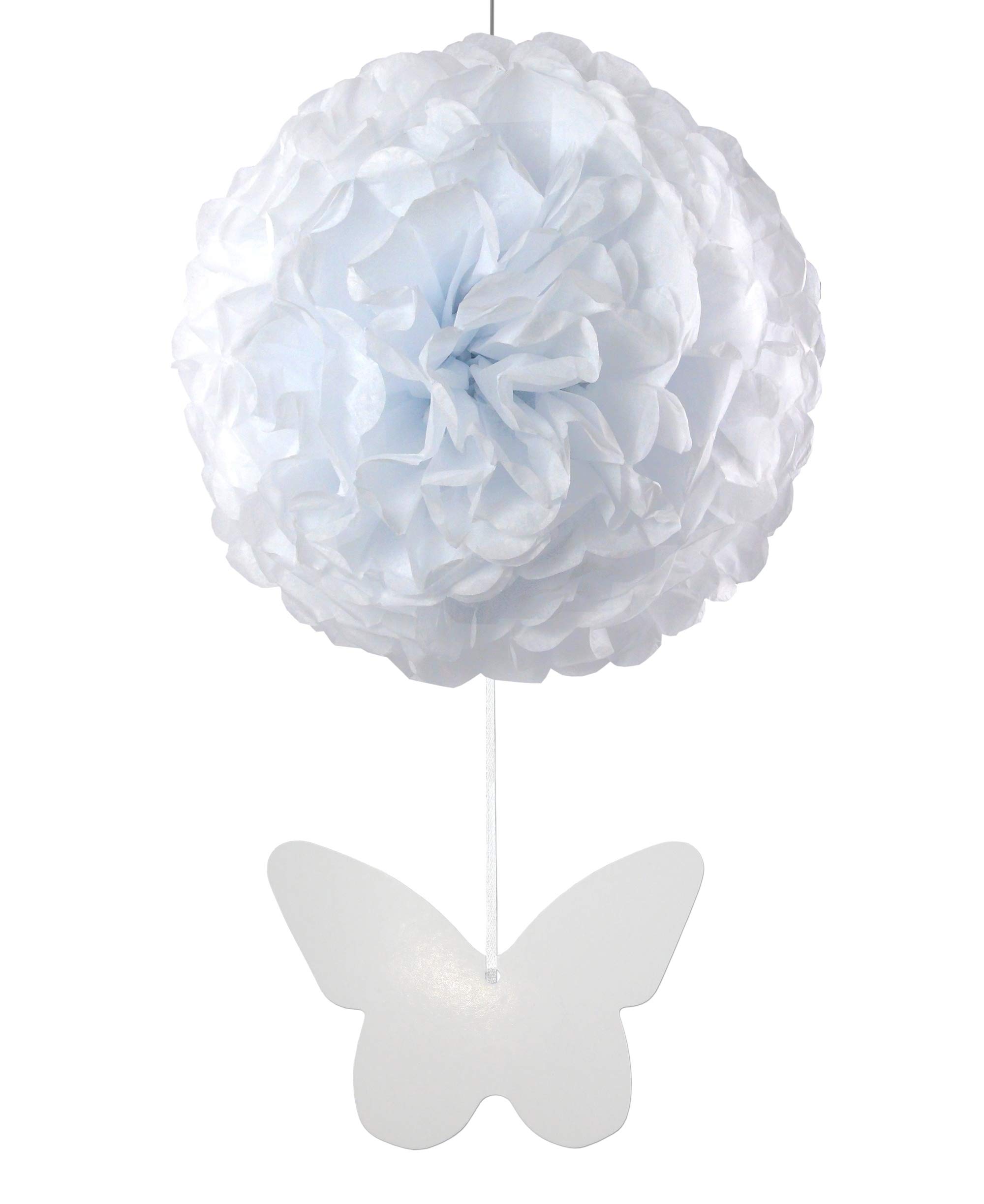 EinsSein Set 3 Pompon Di Carta 35 Cm Rosa - Decorazioni Fai Da Te Per Matrimonio, Baby Shower E Feste - 2
