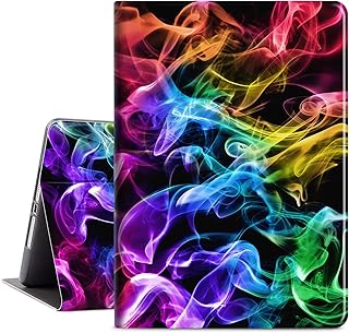 Vimorco Slim Case for ipad 5th/6th Generation 9.7 inch 2017/2018, ipad air 1/2 Case, Shockproof PU Leather Adjustable Stand Cover for Apple ipad 5th/6th Gen, Abstract Smoke