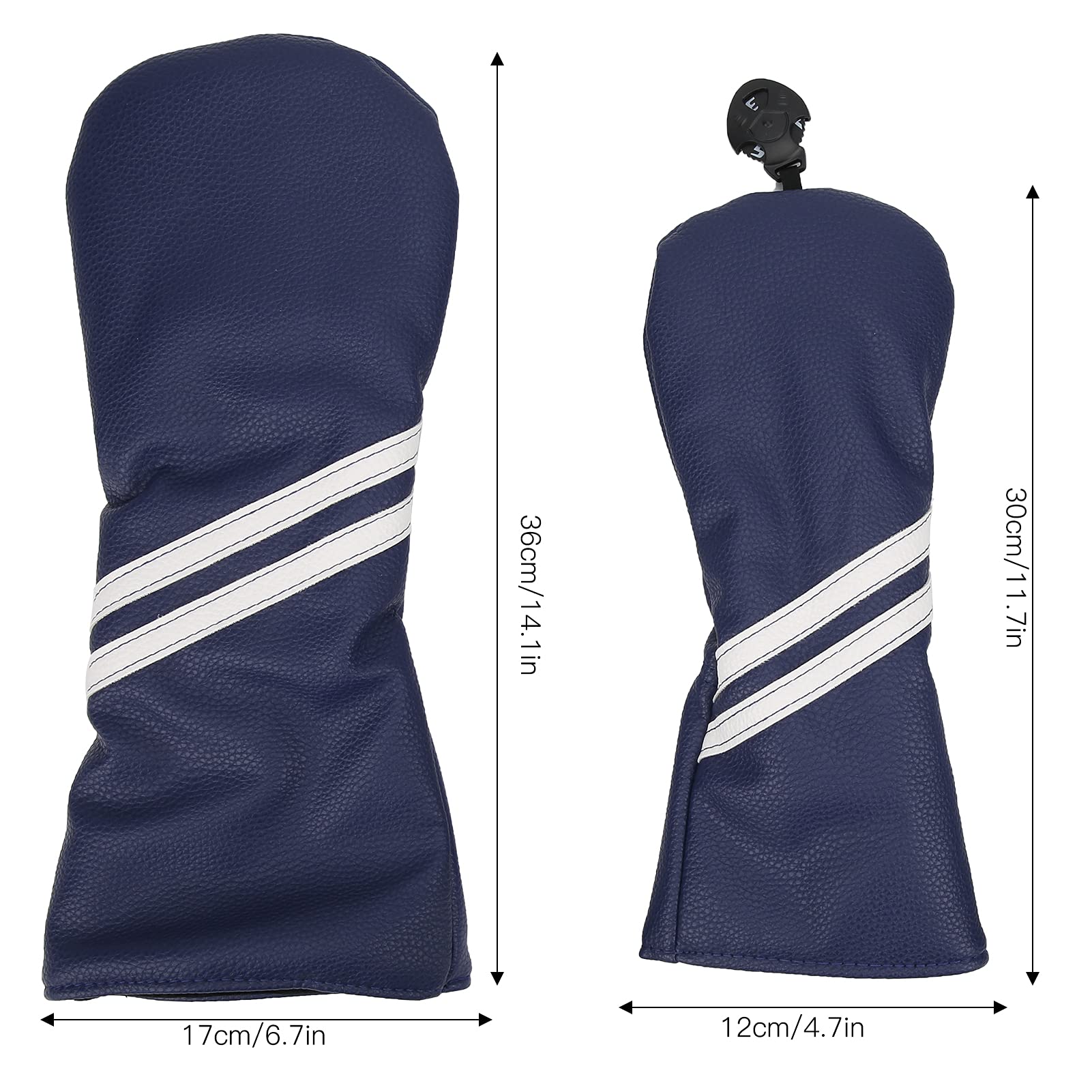 Alvinlite Satz von DREI Headcovers(Blau) Golfschlägerhauben