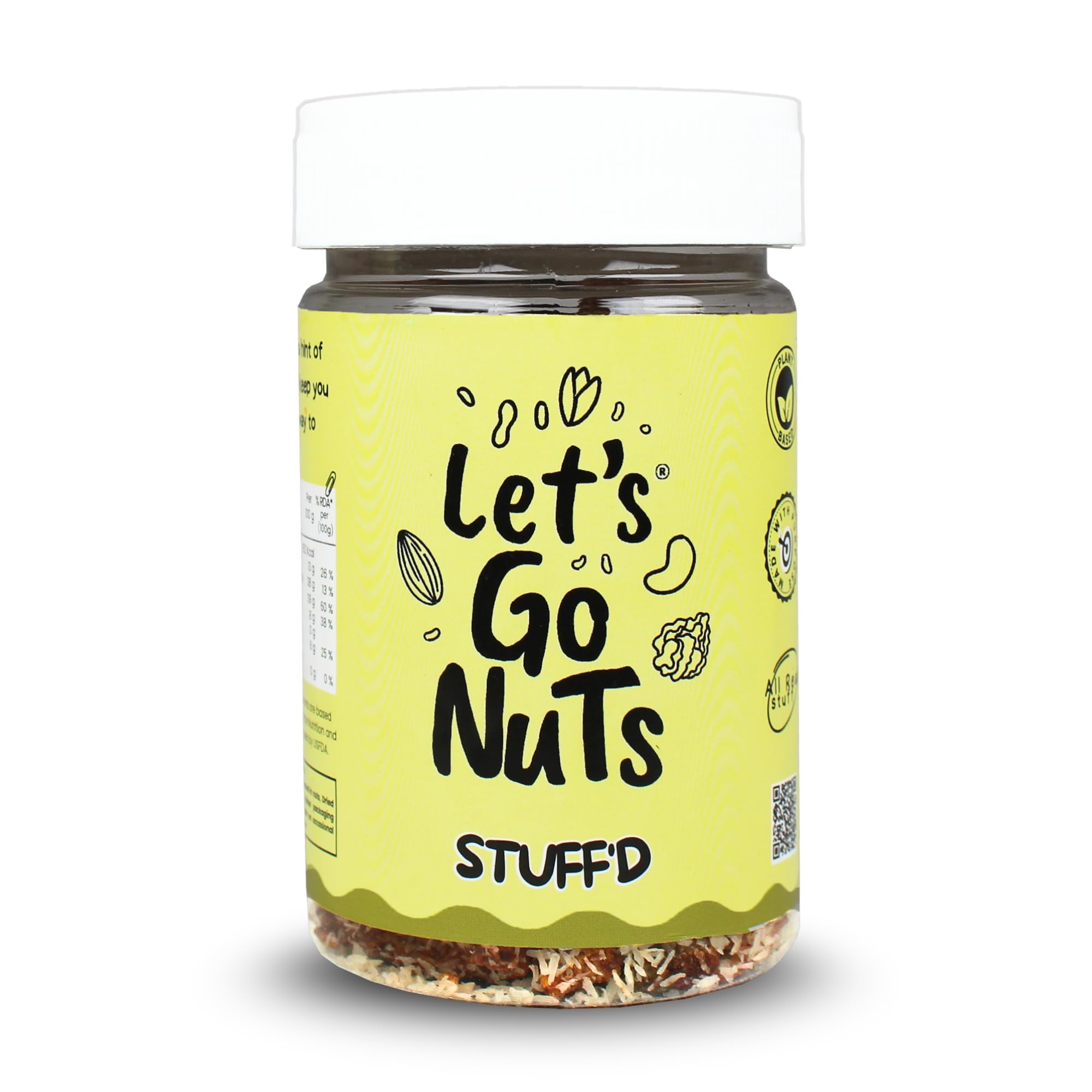 Let's Gonuts Stuffed 90g Trail Mix | Almonds, Cashews, Pistachios (unsalted), Walnut Kernels, Dry Dates, Black Dry Grapes, Desiccated Coconut & Cinnamon Honey-image-3