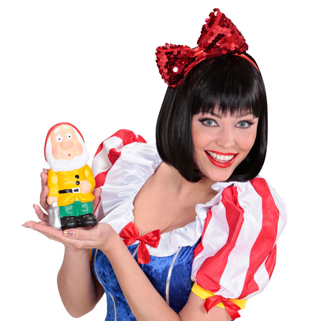 NET TOYS Haarreif Mit Pailletten & Schleife – Rot, 80er Jahre Style Für Karneval & Mottopartys
