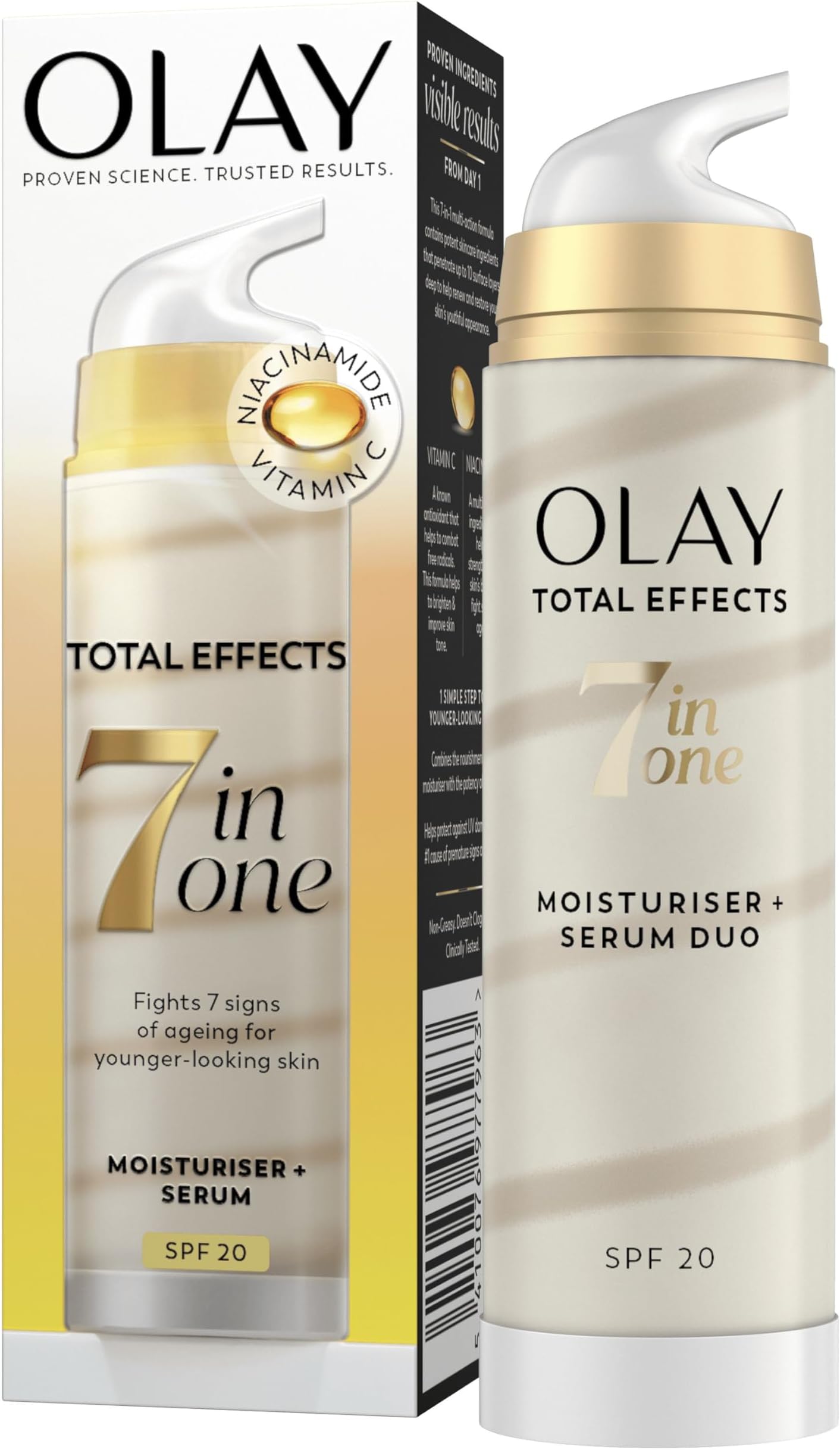 Total Effects AntiAgeing Moisturiser And Serum Duo SPF 20, 40 ml