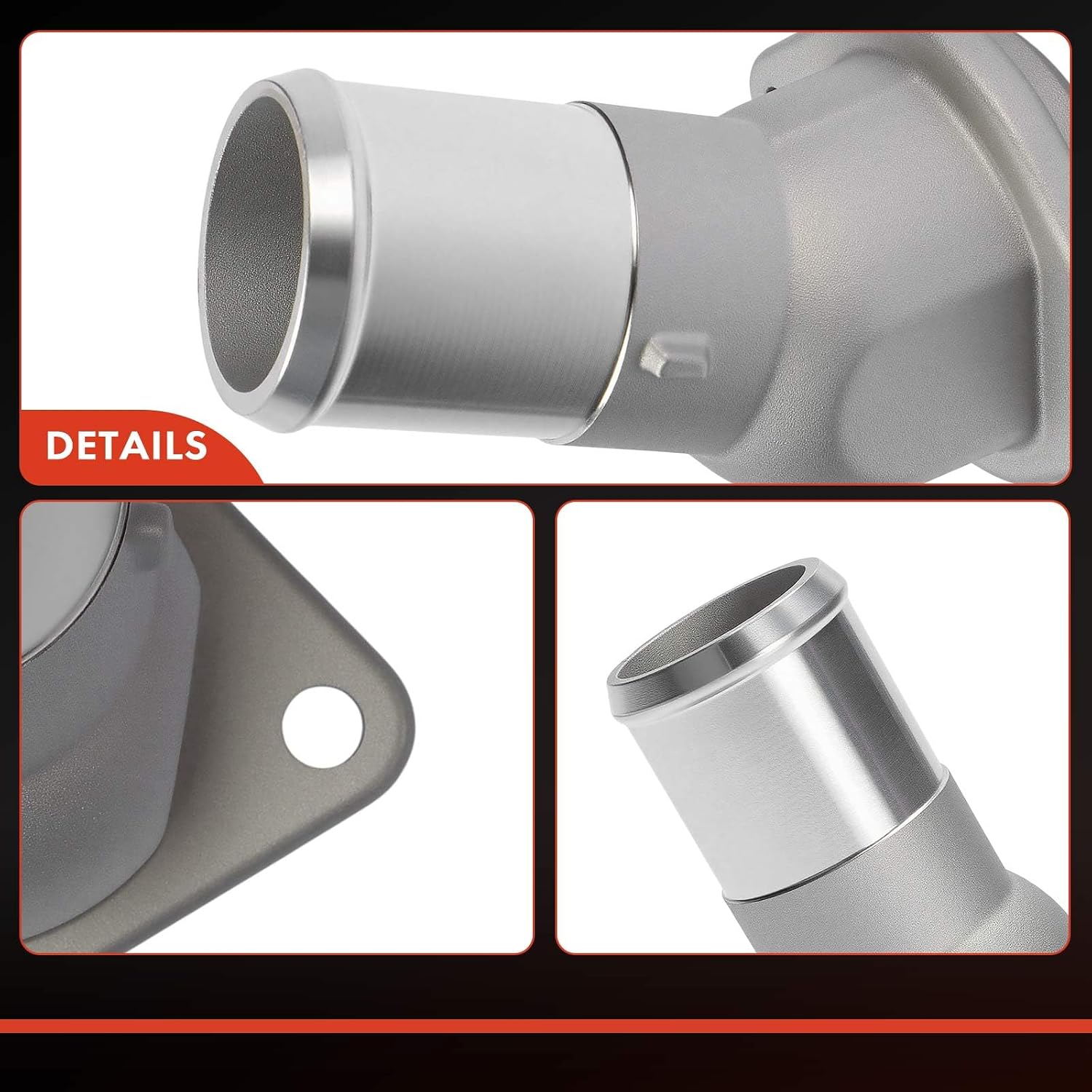 A-Premium Engine Coolant Thermostat Housing | Compatible with Ford Mustang 2005-2006 4.6L & Lincoln LS 2000-2005 3.0L & Jaguar S-Type 2000-2008 3.0L