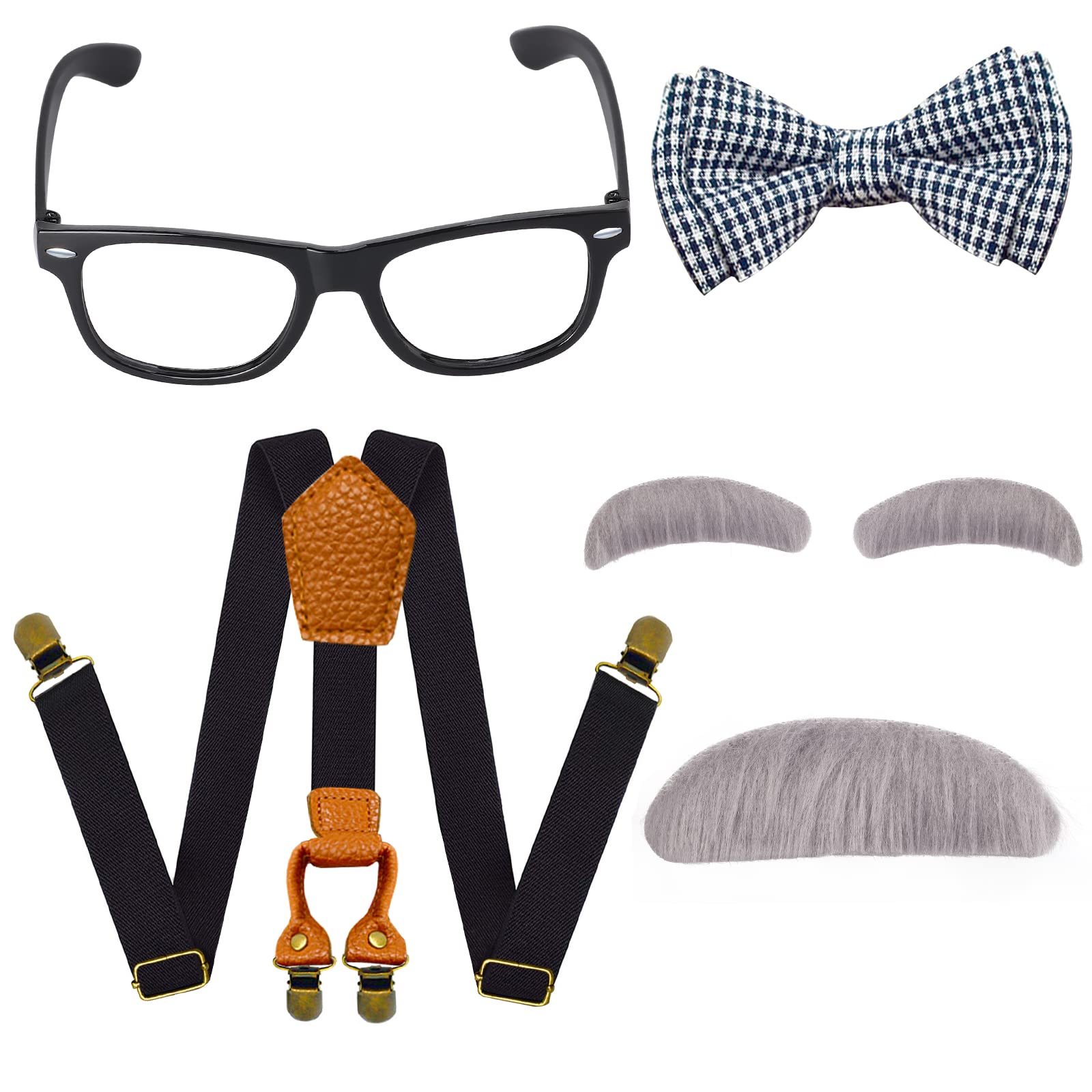Buy YewongKids Old Man Costume Set Grandpa Dress Up Accessories