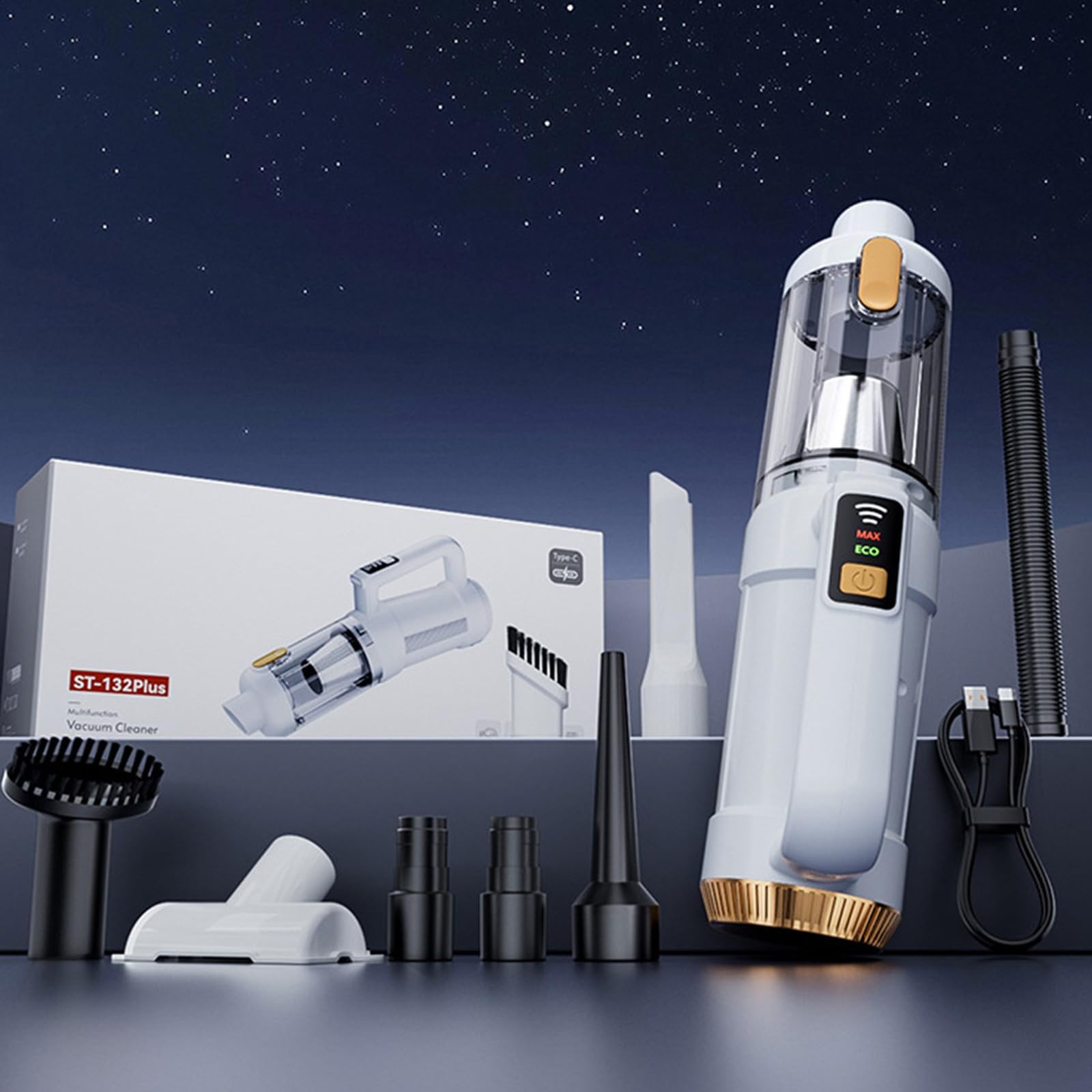 Ricaricabile Air Duster Cleaner 17000PA Cordless Cleaner 2 Gear Regolabile Handheld Car Vacuum Portatile Aspirapolvere Domestico