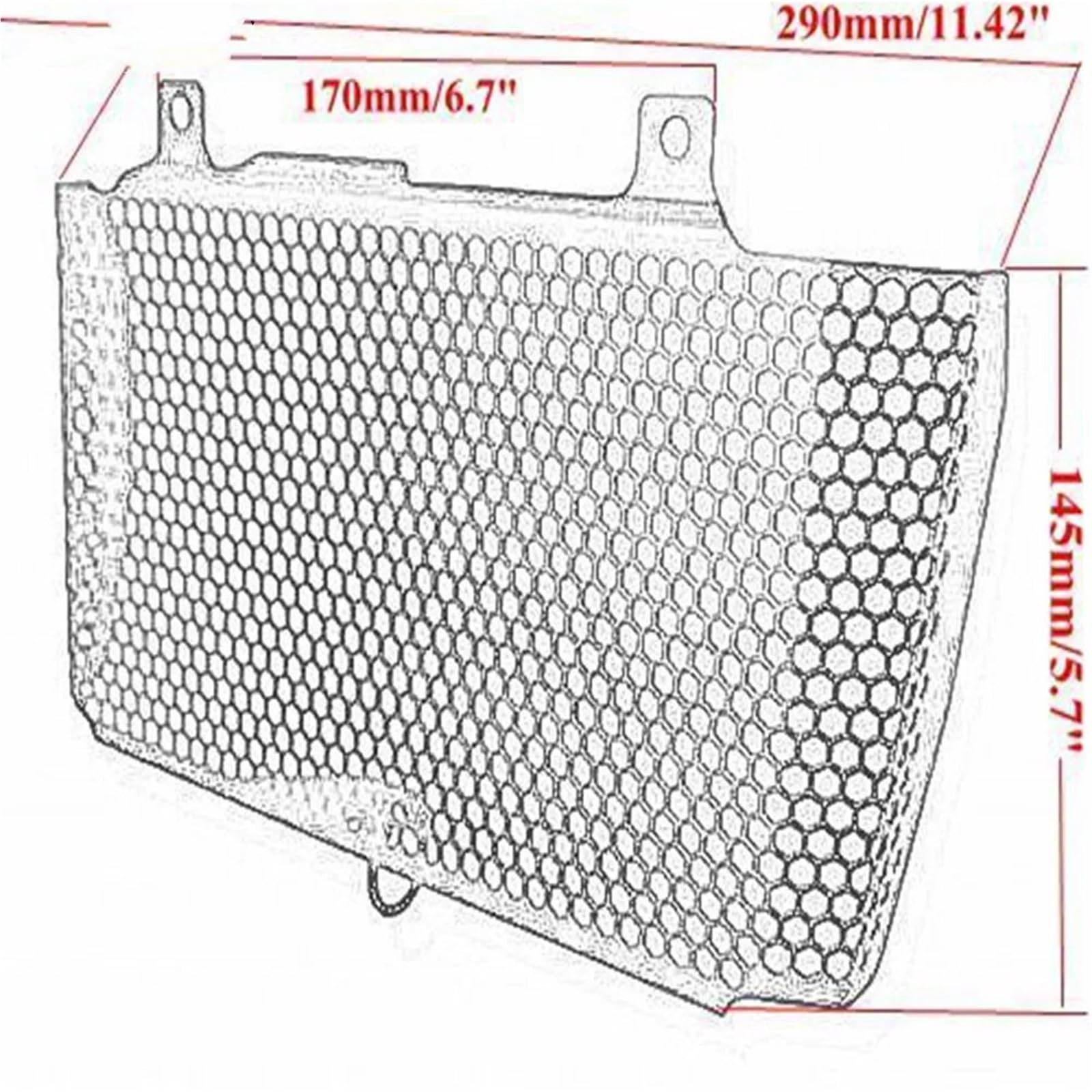 Grille Radiateur Moto Grille de protection pour radiateur moto Convient pour Yamaha MT10 FZ10 2016-2023, couvercle pour refroidisseur d'huile