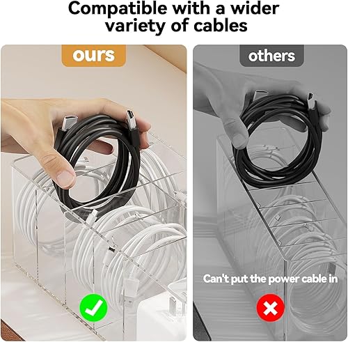 Miniatura 2 de Organizador de almacenamiento de cables de carga, fácil almacenamiento sin lazos, organizador de cables de carga, cajas de organización de cables, 1