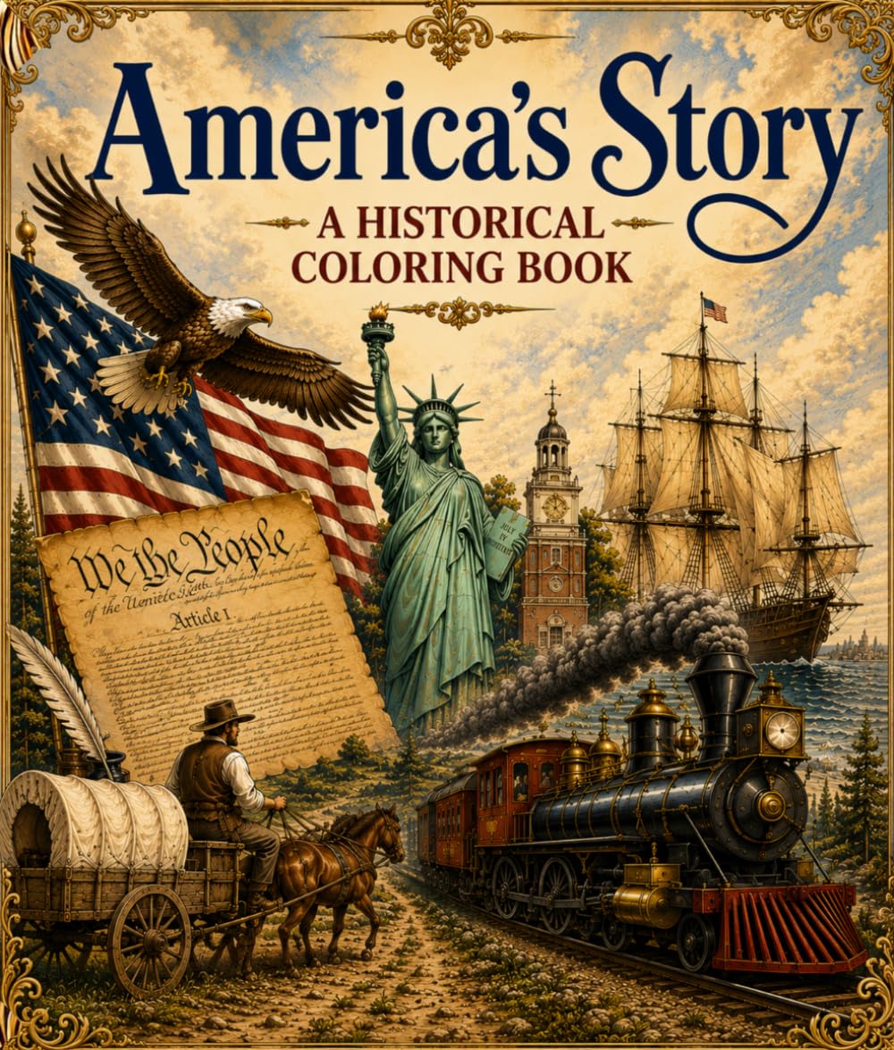 America's Story: A Historical Coloring Book