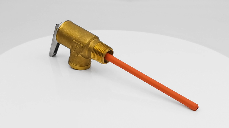 Valvola Sicurezza Scaldabagno GASHER 1/2 BSP - Con Sonda Resina Epossidica, Temperatura E Pressione, Per Camper E Casa