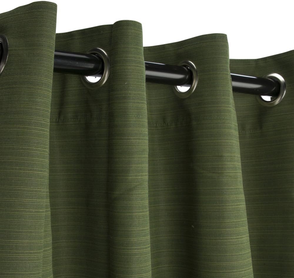 Sunbrella Outdoor Curtain with GrommetsNickle Grommets