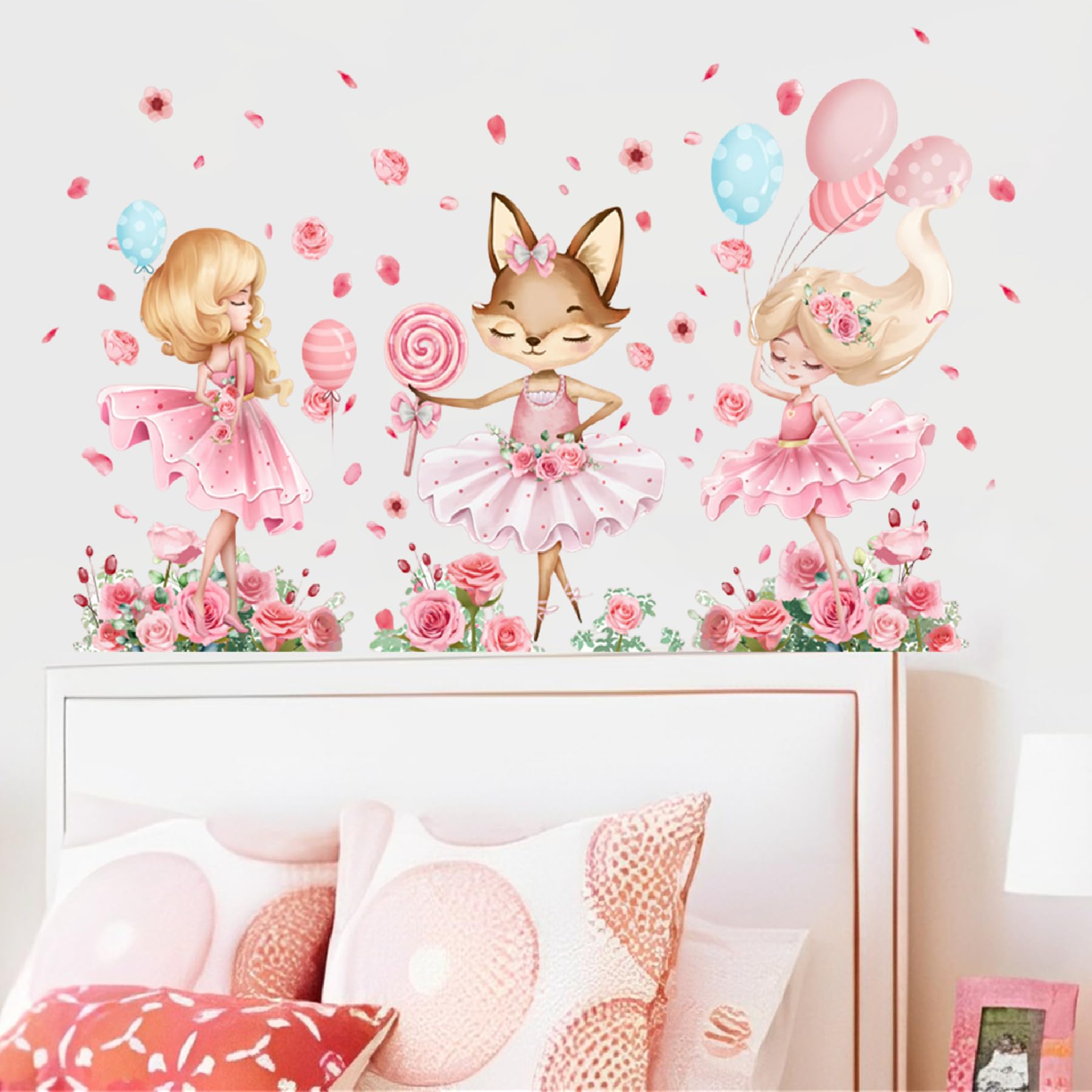 Little Deco Set Di 172 Adesivi Da Parete Rosa E Grigi | Cerchi Di Varie Dimensioni | Per Cameretta, Pareti, Mobili | Made In Germany - 4