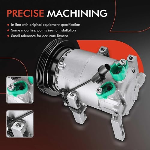 Miniatura 5 de A-Premium Compresor AC con embrague compatible con Hyundai Accent 1.6L 2010-2011