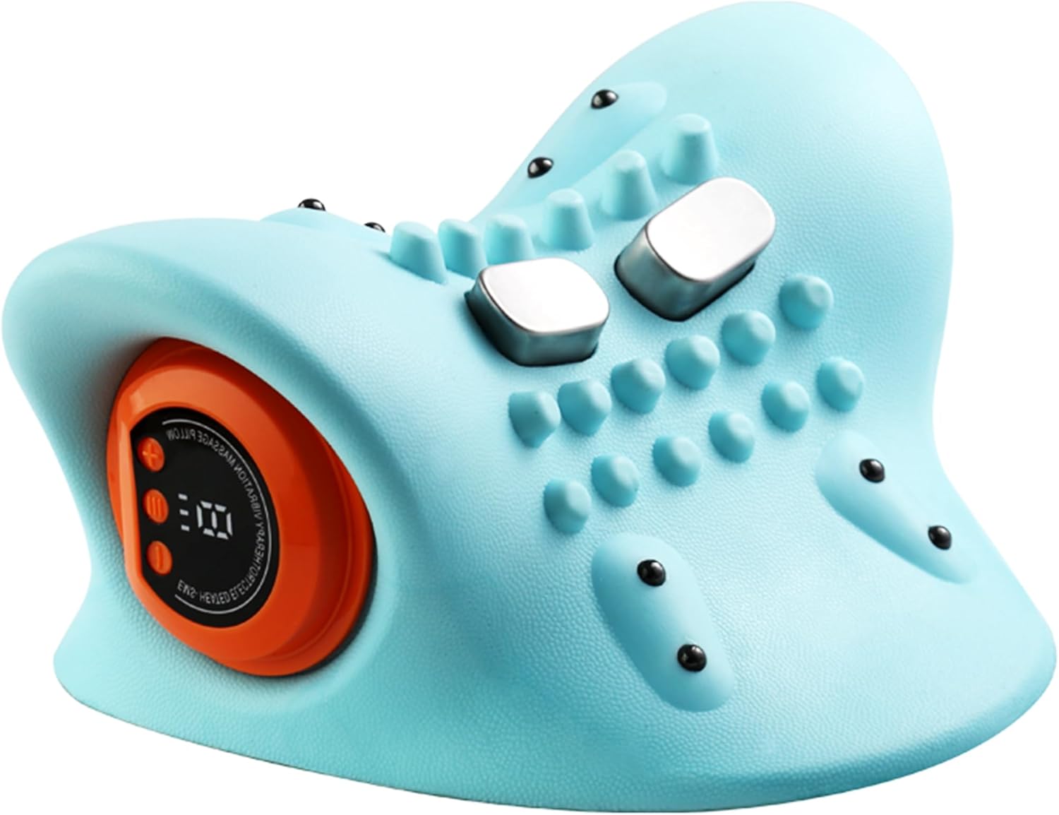 Neck Massager, Neck and Shoulder Relaxer with Heat, 3 Modes, Portable Pillows for Pain Relief and Muscle Relax, 26° Angle Cervical Traction Device for Back, Shoulder