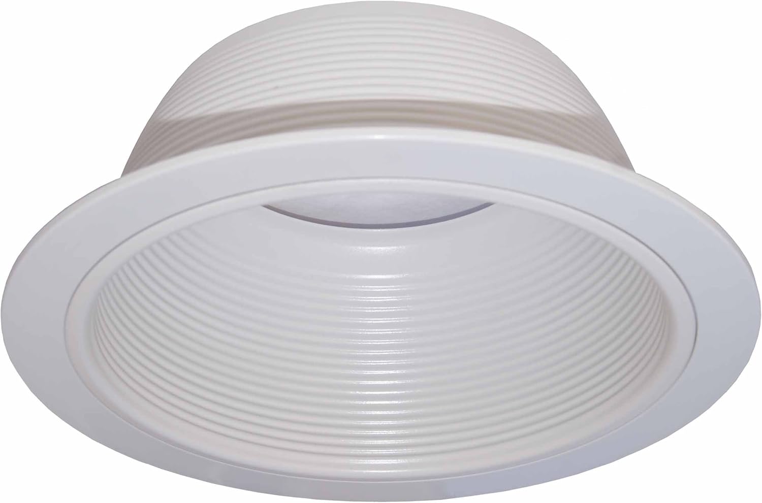 Exclusive 6” Inch White Baffle Recessed Can Light Trim Replaces HALO 310 W JUNO 24W-WH - 12 PACK