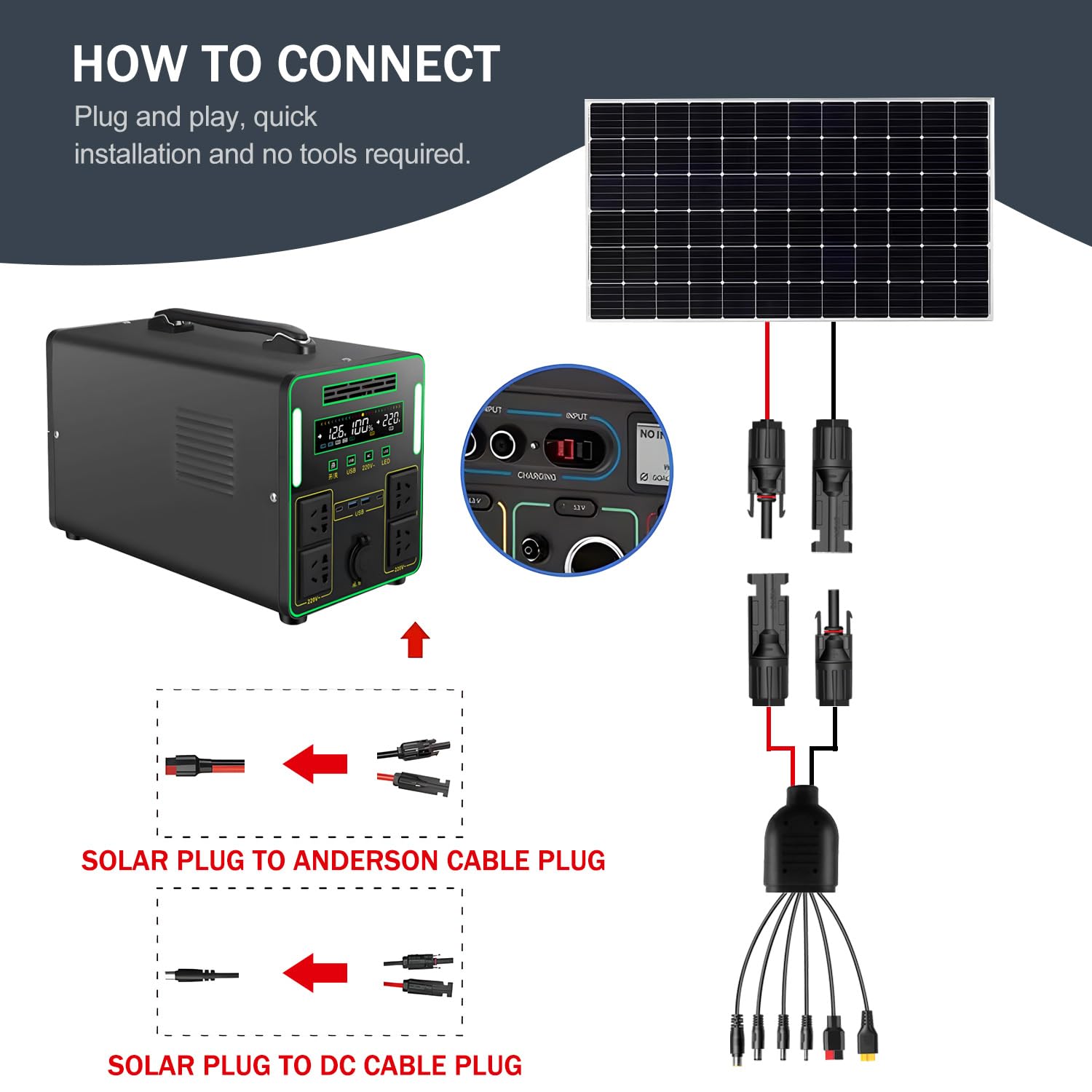 PV Solarstecker Zu 5521 7909 XT60 Anderson Ladekabel 12AWG - Foto 10