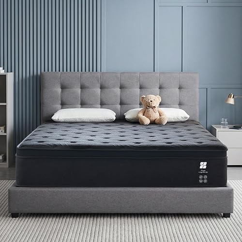 Profus 12 Inch Full Mattress - Hybrid Memory Foam with Pocketed Coils, Medium Firm, Cooling & Motion Isolation