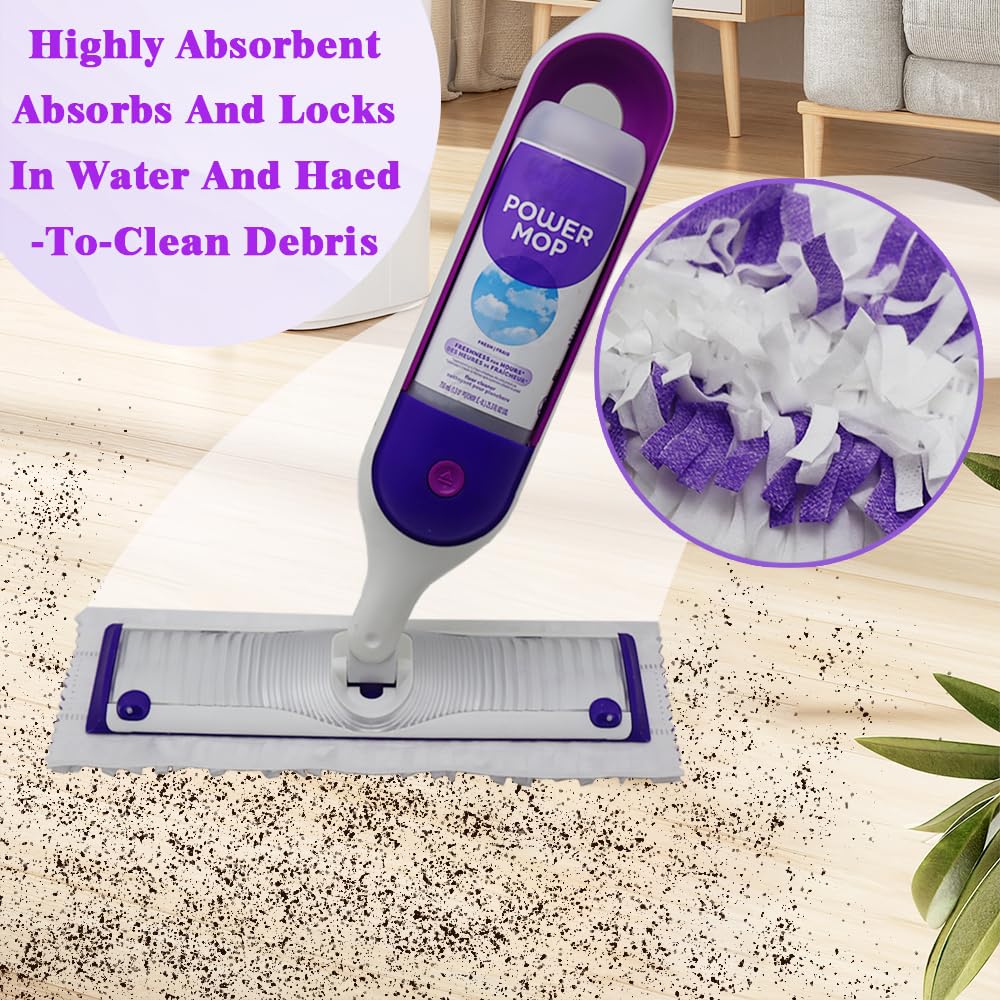 Jednorazowe podkładki do mopa Swiffer PowerMop wielopowierzchniowe wkłady do mopa, bezpieczne na wszystkich gotowych podłogach, kompatybilne z Swiffer PowerMop (20 sztuk)