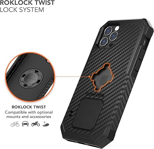 Miniatura 7 de Rokform - Funda para iPhone 12 Pro Max, serie resistente, equipo de protección magnética de Apple, funda para iPhone con bloqueo giratorio RokLock,