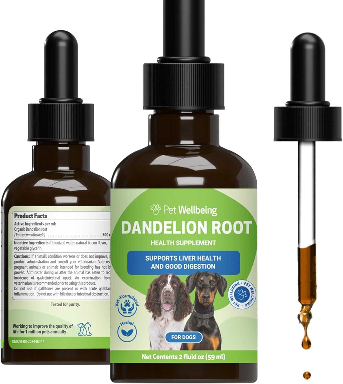 Pet Wellbeing Dandelion Root for Dogs – Liver & Digestive Support