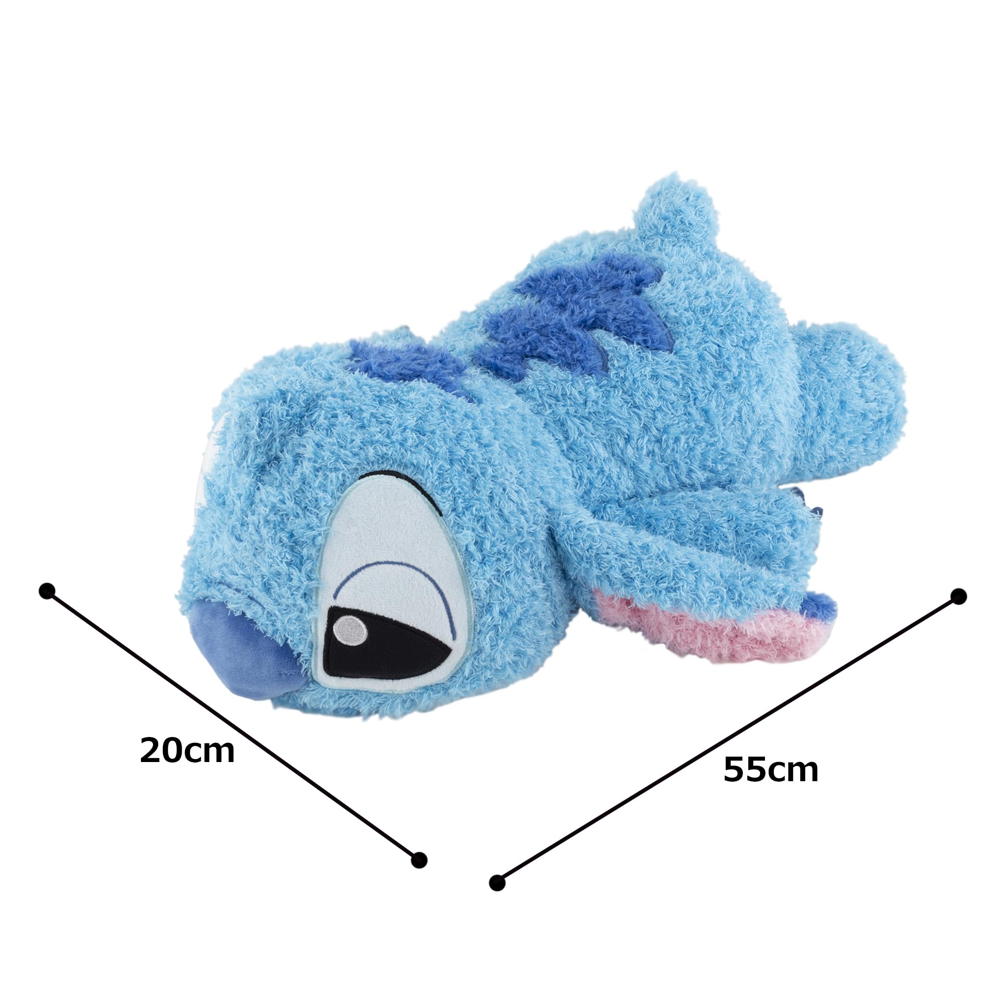 Amazon｜MORIPiLO スティッチ 抱き枕 ディズニー もこもこ添い寝枕 (M