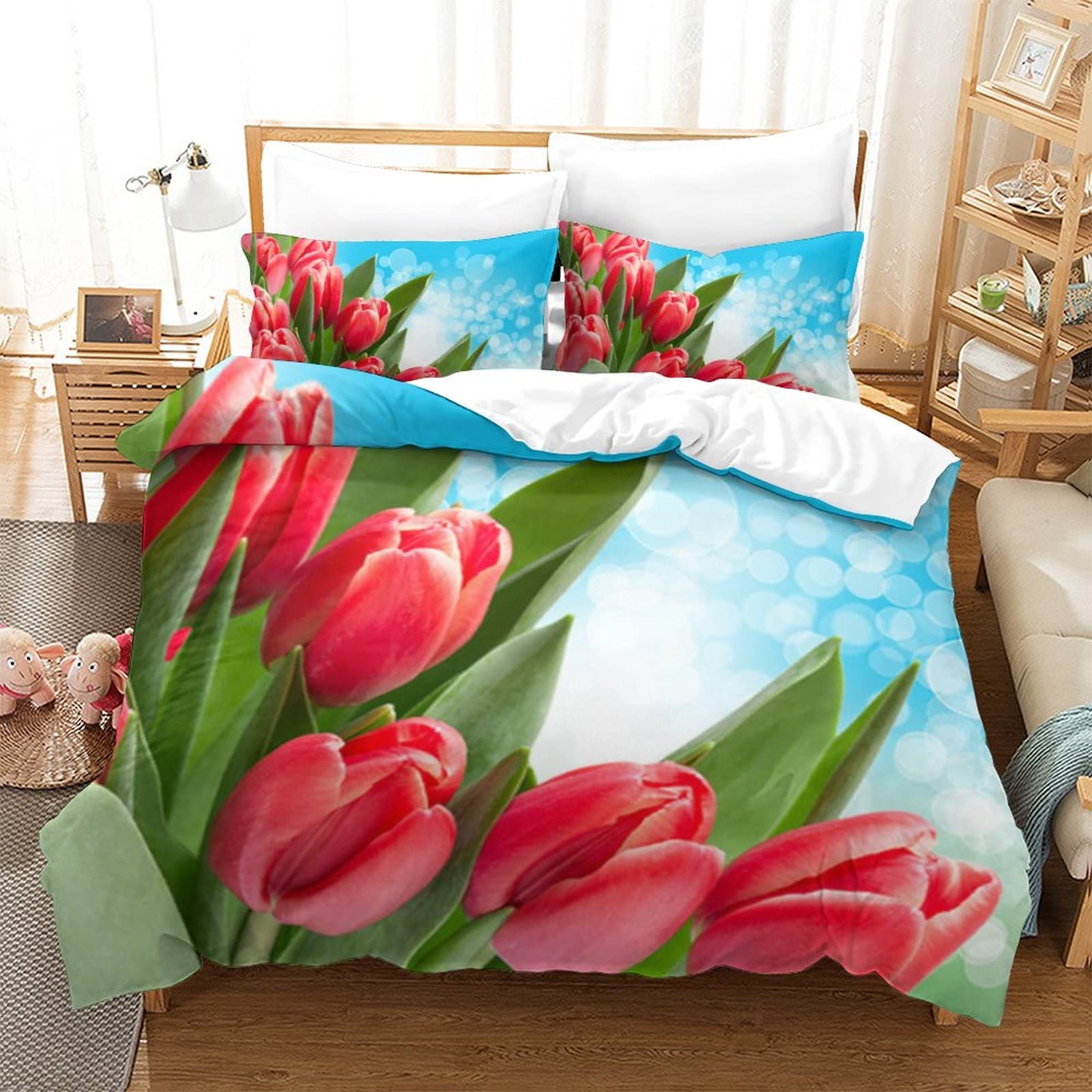 Housse de couette 3D 220x240cm pour transformer votre chambre parentale en havre de paix doux