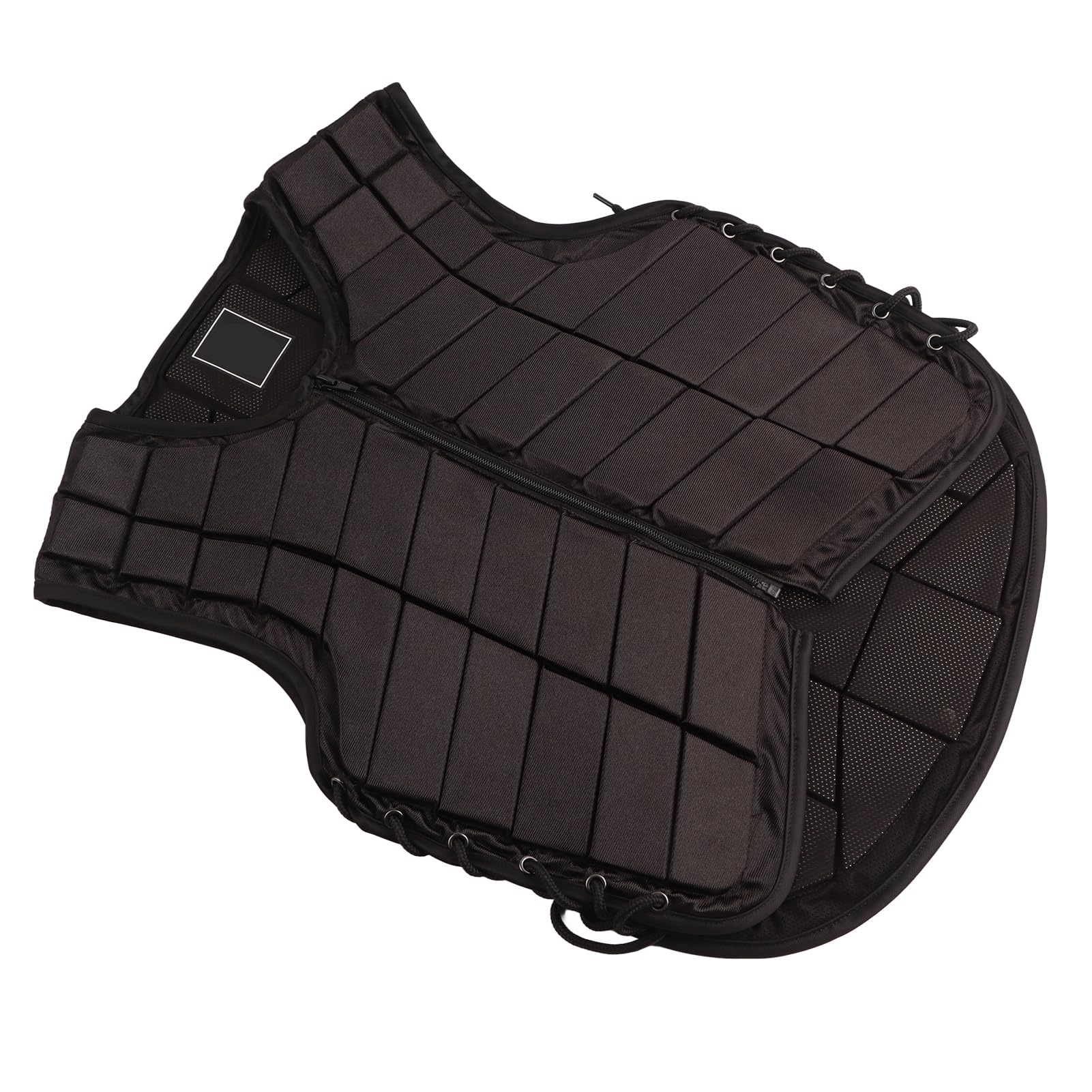 Chaleco Ecuestre Armadura Protectora para Montar a Caballo Adultos Equipo de Seguridad con absorción de Impactos Chaleco para Montar de Espuma de Nailon Negro para Deportes