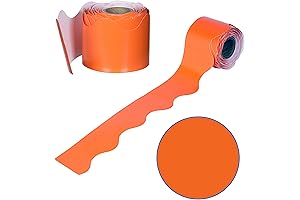 Carson Dellosa Scalloped Orange Bulletin Board Borders