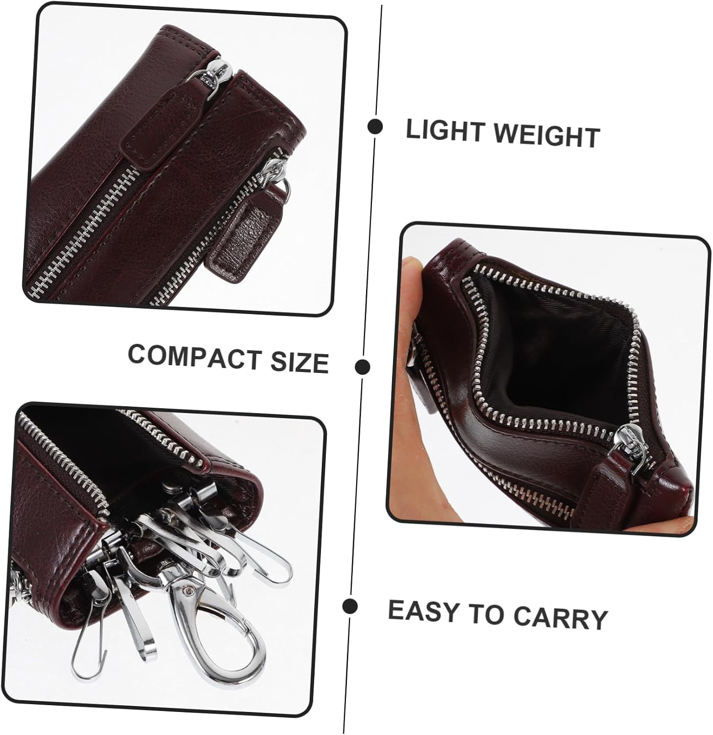 Tofficu Car Key Pouch and Storage Bag Vintage Waist Hanging Key Organizer for Essentials and Convenient Design